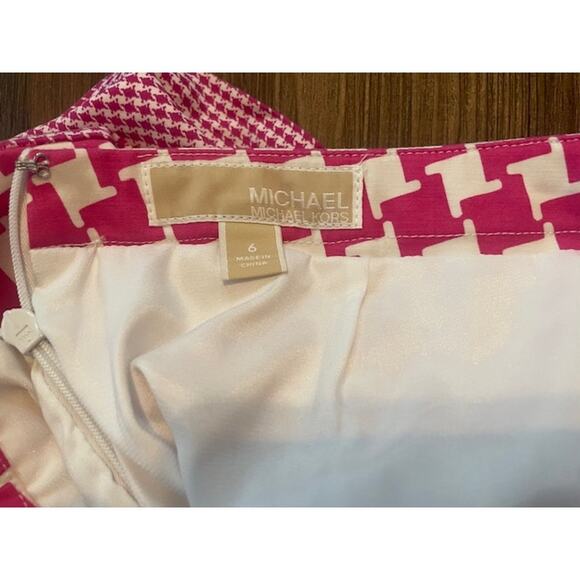 Michael Kors Size‎ 6 Pink Short Skirt Pink & White - Picture 4 of 5